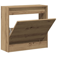 vidaXL Skoskåp Artisan Ek 60x21x57 cm Konstruerat trä