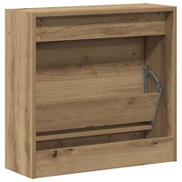 vidaXL Skoskåp Artisan Ek 60x21x57 cm Konstruerat trä