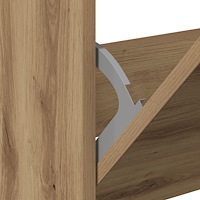 vidaXL Skoskåp Artisan Ek 60x21x57 cm Konstruerat trä