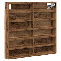 vidaXL Vitrinskåp återvunnet trä 60x8,5x58 cm konstruerat trä