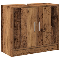 vidaXL Sink Cabinet Gammalt trä 63 x 29 x 55 cm Konstruerat trä