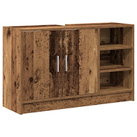 vidaXL Diskho Skåp Gammalt trä 90 x 29 x 55 cm Konstruerat trä