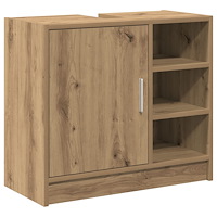 vidaXL Diskho Skåp med dörr Artisan Ek 63 x 29 x 55 cm Konstruerat trä