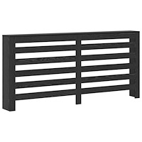 vidaXL Elementskydd Svart Ek 175x20x82 cm Trä