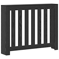 vidaXL Radiatoromfattning Svart Ek 104x20x82 cm Träomslag