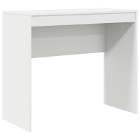 vidaXL Skrivbord Vitt Konstruerat trä Medium Minimalistiskt Skrivbord