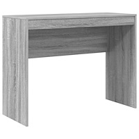 vidaXL Datorbord Grå sonoma MDF 100 x 40 x 76 cm Enkelt Datorbord