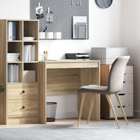 vidaXL Skrivbord Sonoma Ek 80x50x76 cm Konstruerat Trä
