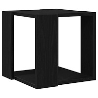 vidaXL Kaffe Bord Svart ek MDF 32 x 32 x 30 cm Enkel Fyrkantig