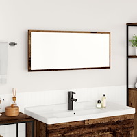 vidaXL Badrumsspegel Gamla trädet Konstruerat trä, Glas 90 x 8.5 x 37 cm