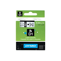 DYMO DYMO D1 - etiketttejp - 1 kassett(er) - Rulle (0,6 cm x 7 m)