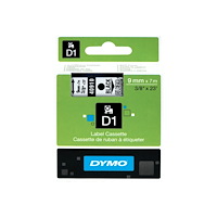 DYMO DYMO D1 - etiketttejp - 1 kassett(er) - Rulle (0,9 cm x 7 m)