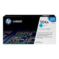 Hewlett-Packard HP 504A - cyan - original - LaserJet - tonerkassett (CE251A)