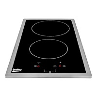 Beko Beko HDMC32400TX keramisk häll - 30 cm - svart - keramik - med kanter i rostfritt stål