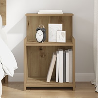 vidaXL Sängskåp Artisan Ek 40x35x60 cm Konstruerat Trä