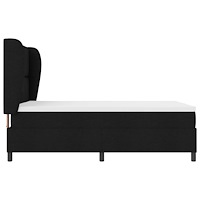 vidaXL Resårsäng med madrass 140x190 cm svart tyg