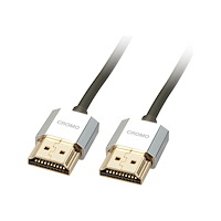 Lindy Lindy CROMO Slim High Speed HDMI Cable with Ethernet - HDMI-kabel med Ethernet - 1 m