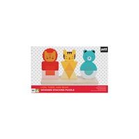 Chronicle Books Lion, Tiger, and Bear Wooden Stacking Puzzle