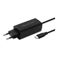 Qoltec Qoltec - strömadapter - GaN, 5-20V, USB-C 3.1, laptop, smartphone, tablet - 65 Watt