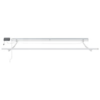vidaXL Manuell Utdragbar Markis med LED Orange och Brun 300x250 cm