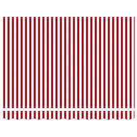 vidaXL Automatisk Utdragbar Markis Röd och Vit 300x250 cm