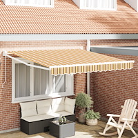 vidaXL Hopfällbar Markis Multikolor Rand 300x250 cm
