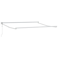 vidaXL Automatisk Hopfällbar Markis Röd 300x250 cm