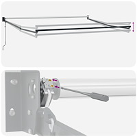vidaXL Automatisk Utdragbar Markis Grön och Gul 300x250 cm