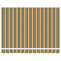 vidaXL Automatisk Utdragbar Markis Grön och Gul 300x250 cm