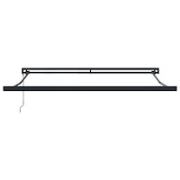 vidaXL Automatisk Utdragbar Markis Grön och Gul 300x250 cm