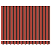 vidaXL Automatisk Utdragbar Markis Orange och Brun 350x250 cm