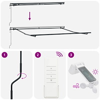 vidaXL Automatisk Utdragbar Markis Orange och Brun 350x250 cm
