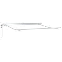 vidaXL Automatisk utdragbar markis i gul och orange 350x250 cm