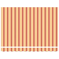 vidaXL Automatisk utdragbar markis i gul och orange 350x250 cm