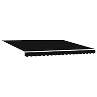 vidaXL Automatisk Utdragbar Markis Svart 400x300 cm