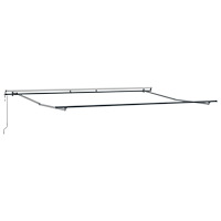 vidaXL Automatisk Utdragbar Markis Svart 400x300 cm