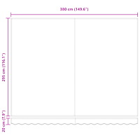 vidaXL Automatisk Utdragbar Markis Ljusgrå 400x300 cm