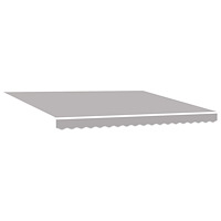 vidaXL Automatisk Utdragbar Markis Ljusgrå 400x300 cm