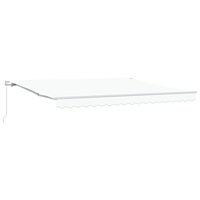 vidaXL Manuell Utdragbar Markis Vit 400x350 cm