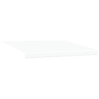 vidaXL Manuell Utdragbar Markis Vit 400x350 cm