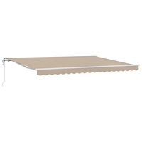 vidaXL Automatisk fällbar markis Beige 450x300 cm