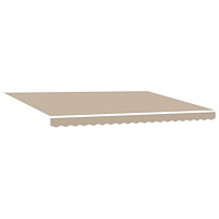 vidaXL Automatisk Utdragbar Markis Beige 450x300 cm