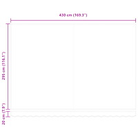 vidaXL Automatisk Utdragbar Markis Ljusgrå 450x300 cm