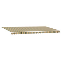 vidaXL Automatisk Fällbar Markis med LED Grön och Gul 600x300 cm