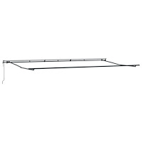 vidaXL Automatisk Utdragbar Markis Grön och Gul 600x350 cm