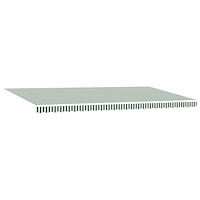 vidaXL Automatisk Utdragbar Markis Grön och Vit 600x350 cm
