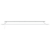 vidaXL Automatisk Utdragbar Markis Grön och Vit 600x350 cm