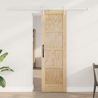 vidaXL Skjutdörr med hårdvarusats 61x198.5 cm Massivt Furuträ, vidaXL Inredningsdörr 'ORKDAL'61x198.5 cm Massivt Furuträ