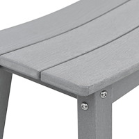 vidaXL Barstolar 6 stycken Ljusgrå HDPE