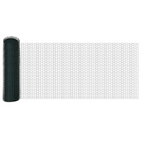 vidaXL Hexagonstängsel Grön 0.6x100 m Stål